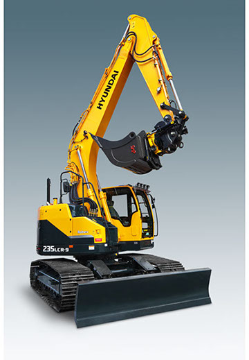 grävmaskin, produktfoto