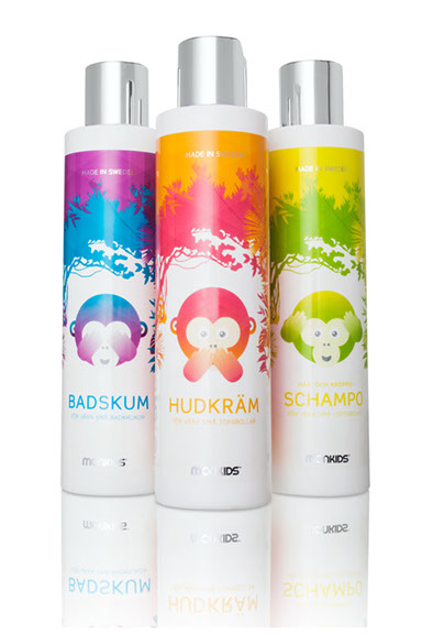 Acrilex, Monkids, badskum, schampo, hudkräm, stilleben, produktfoto