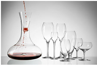 Reijmyre Glasbruk, vinglas, karaff, produktfoto