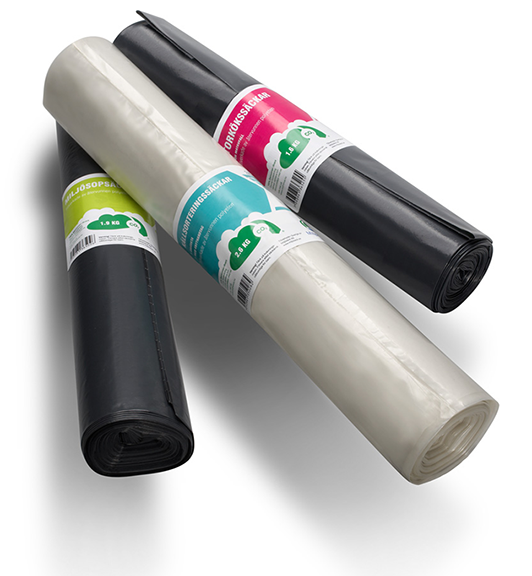 plastsäckar, stilleben, produktfoto